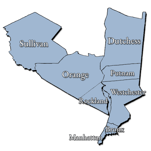 Counties Include: Bronx, Dutchess, Manhattan, Orange, Putnam, Rockland, Sullivan, Westchester.